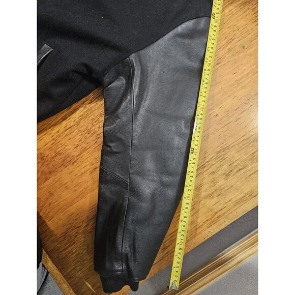Harley Davidson Jacket Mens Leather/Wool Blend Varsity Jacket Sz S (runs big) - Picture 5 of 7